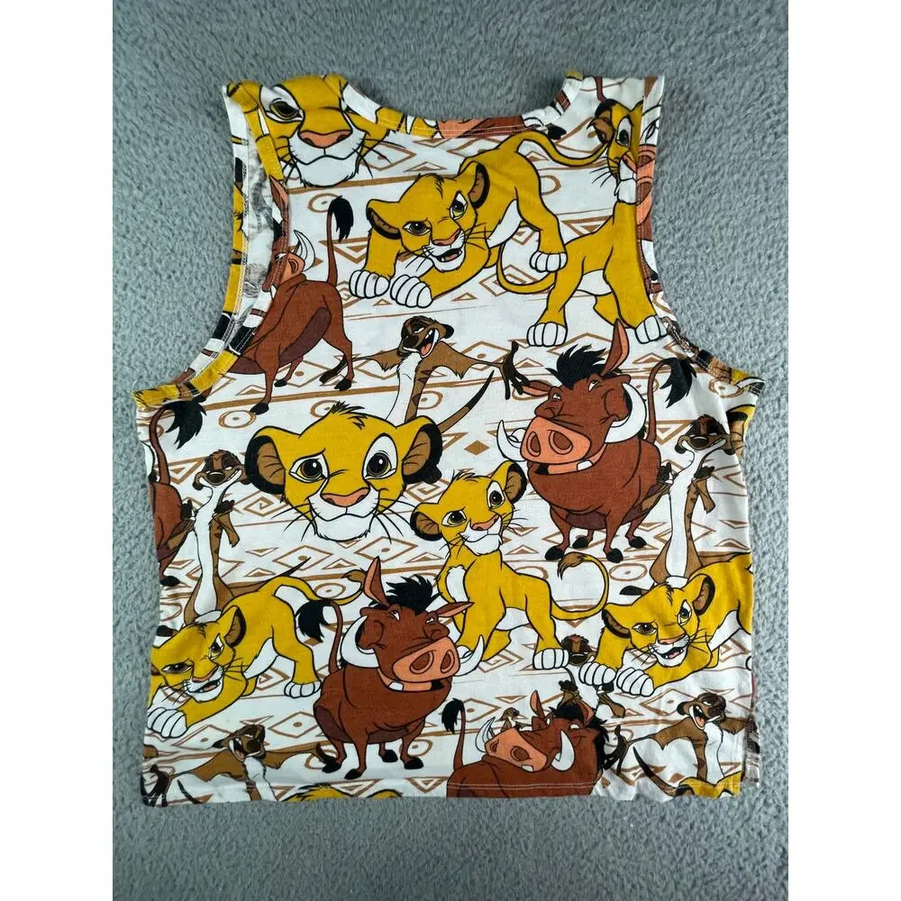 Disney Lion King Tank Top Youth XXL 2XL (19) All Over Print Timon Pumba Simba